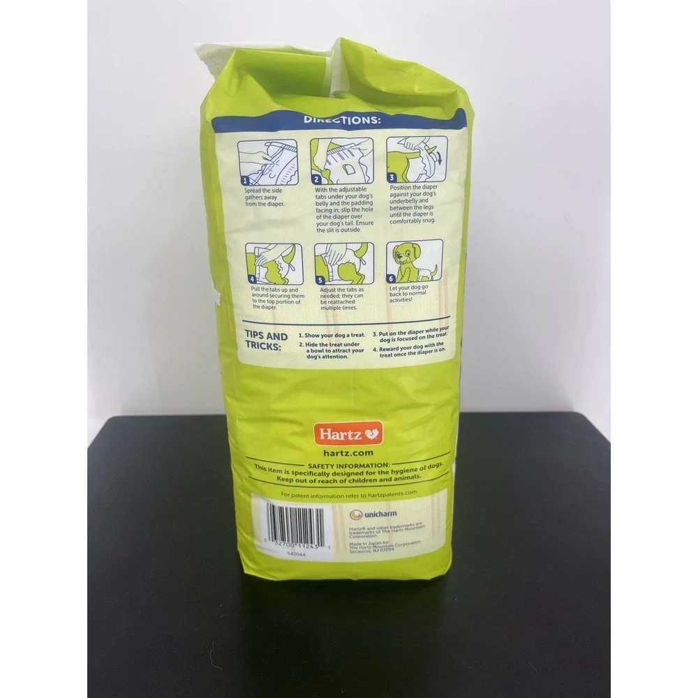 Hartz‎ Comfitables Dog Diapers Disposable 10-30lb No Leaks! , Size M 32 Count